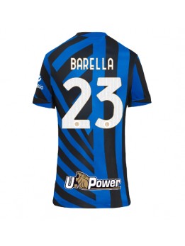 Billige Inter Milan Nicolo Barella #23 Hjemmedrakt Dame 2024-25 Kortermet